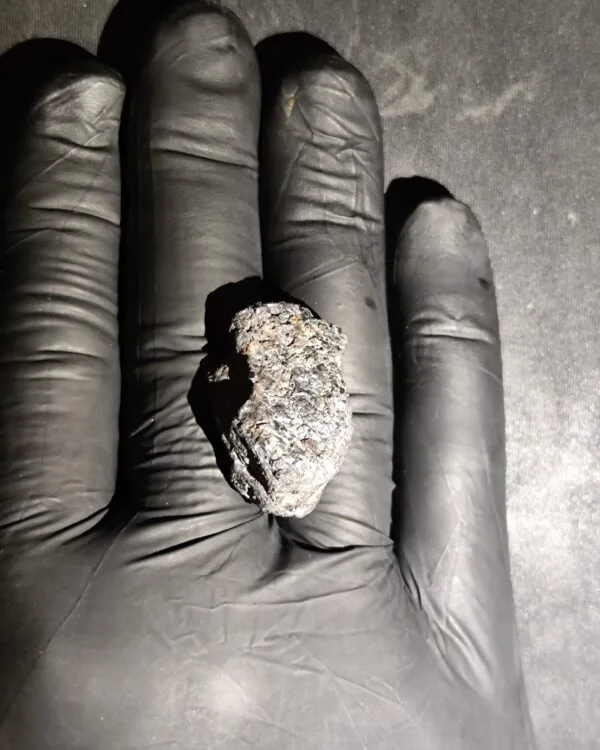 cosmic iron meteorite fragment STM-001 authentic space metal
